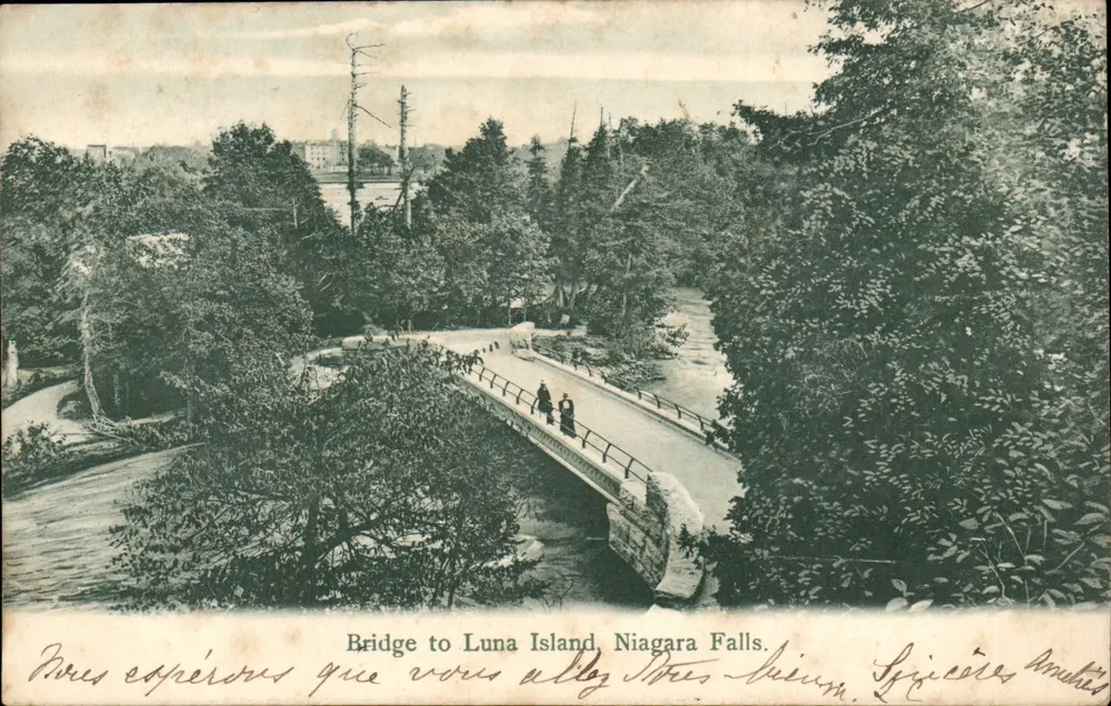 Brücke zur Luna-Insel — Niagara Falls — Verlag nicht sichtbar - Vorderseite