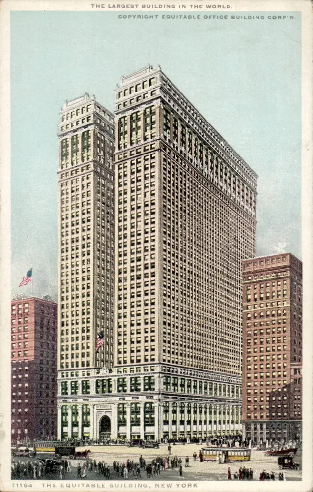 O prédio Equitable — o maior prédio do mundo — Editor: Equitable Office Building Corp'n, n° 71164 - Frente