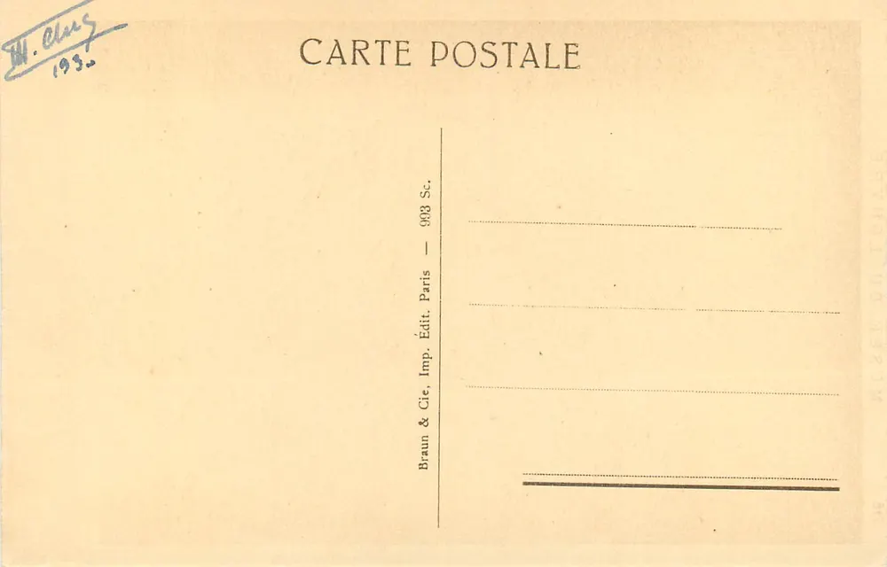 Métôpe de Olímpia — Templo de Júpiter — Museu do Louvre — Braun & Cie, Paris - Verso