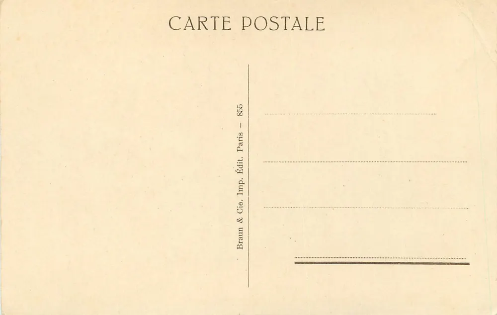 Nymphé au bord d'une fontaine — J.-J. Henner — édition Braun & Cie, Paris - Verso
