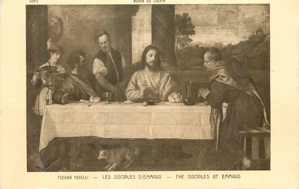 Les Disciples d'Emmaüs — Tiziano Vecelli — Musée du Louvre - Recto