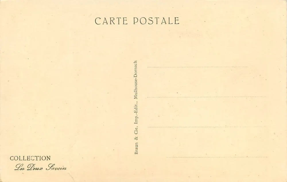Chambery — Capela do Liceu — Braun & Cie, Mulhouse-Dornach - Verso
