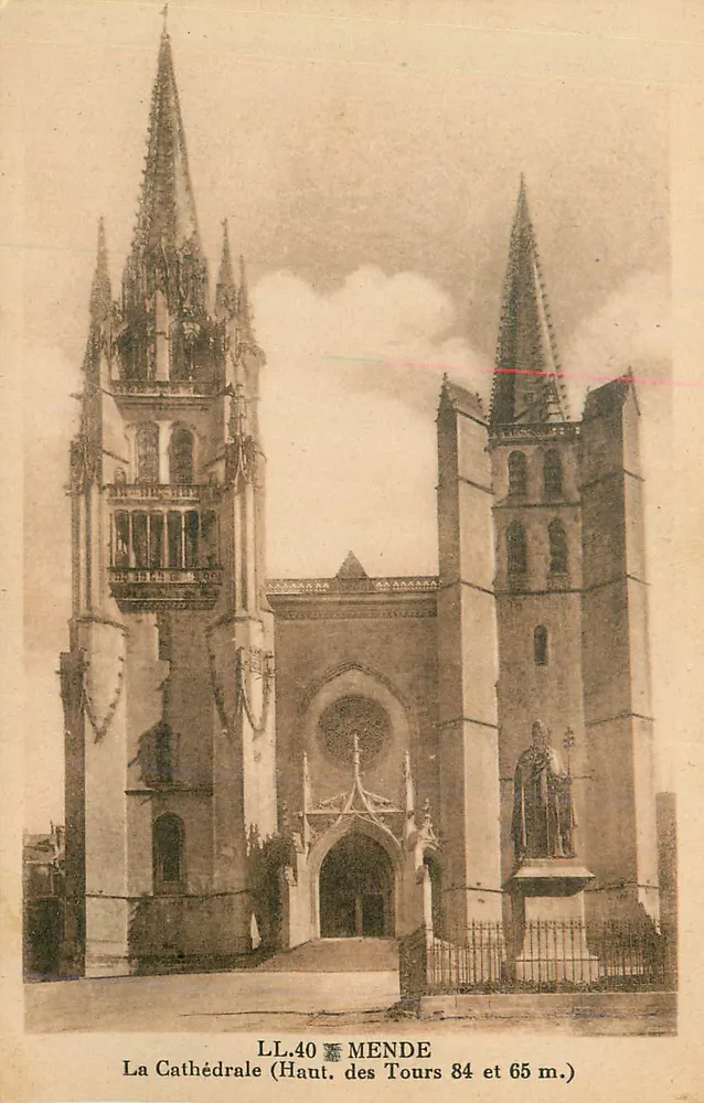 Die Kathedrale — Mende — Cie des Arts Photomécaniques, Paris - Vorderseite
