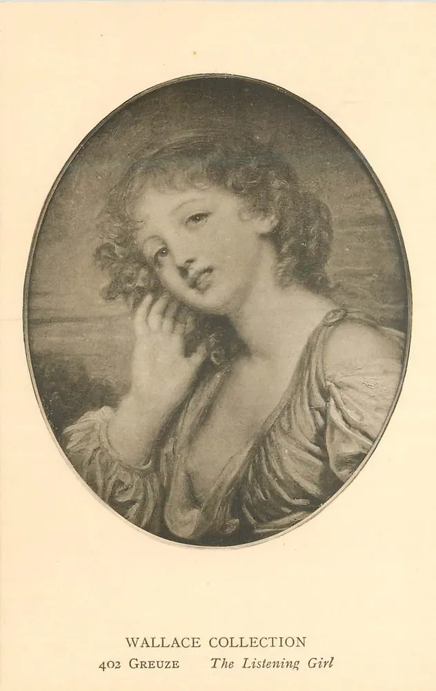 Die Zuhörerin — Werk von Greuze — Wallace Collection, n° 402 - Vorderseite