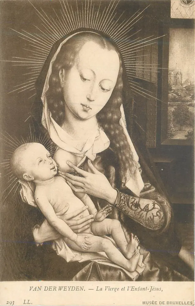 Die Jungfrau und das Kind Jesus — Van der Weyden — Musée de Bruxelles - Vorderseite