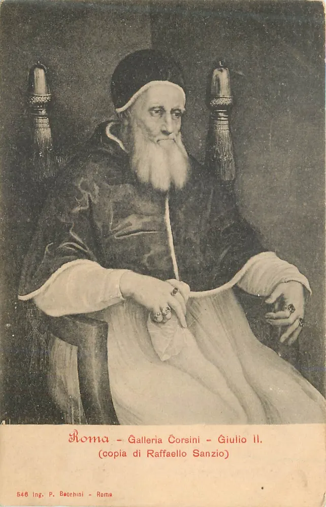Giulio II — Kopie von Raffaello Sanzio — Rom, Galleria Corsini — Ing. P. Bocchini n°548 - Vorderseite