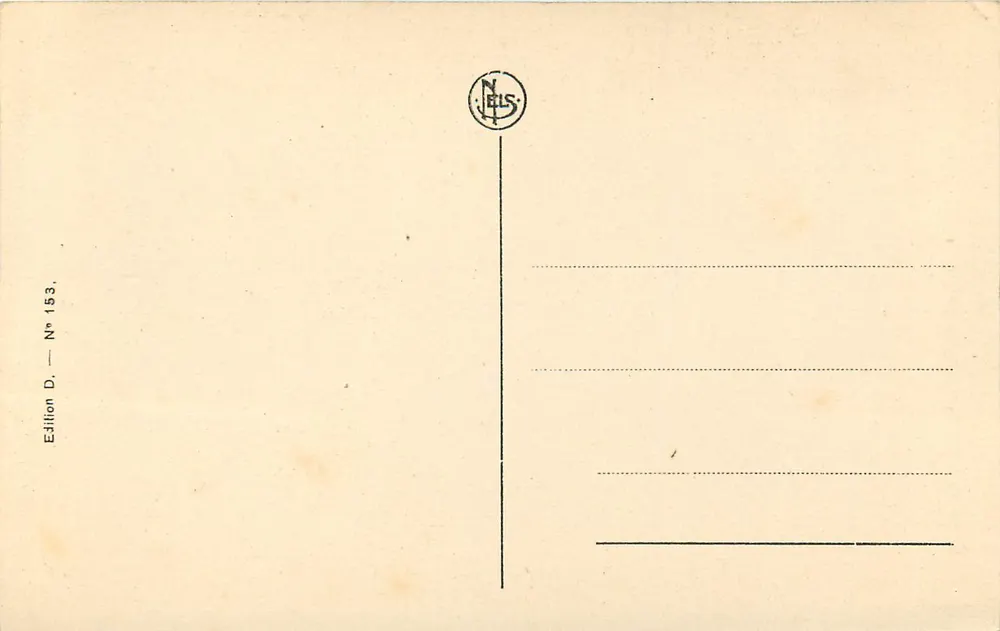 La Songeuse — Maes — Museu de Bruxelas — Edição N. JELS, N° 153 - Verso
