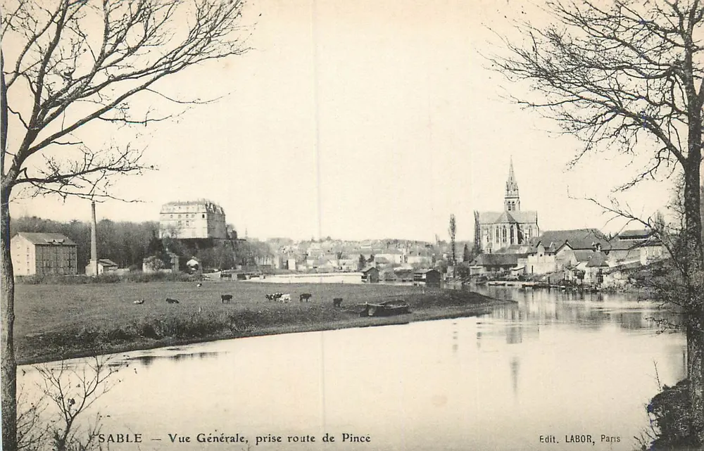 SABLE — General View, Taken from the Pincé Road — Edit. LABOR, Paris - Front