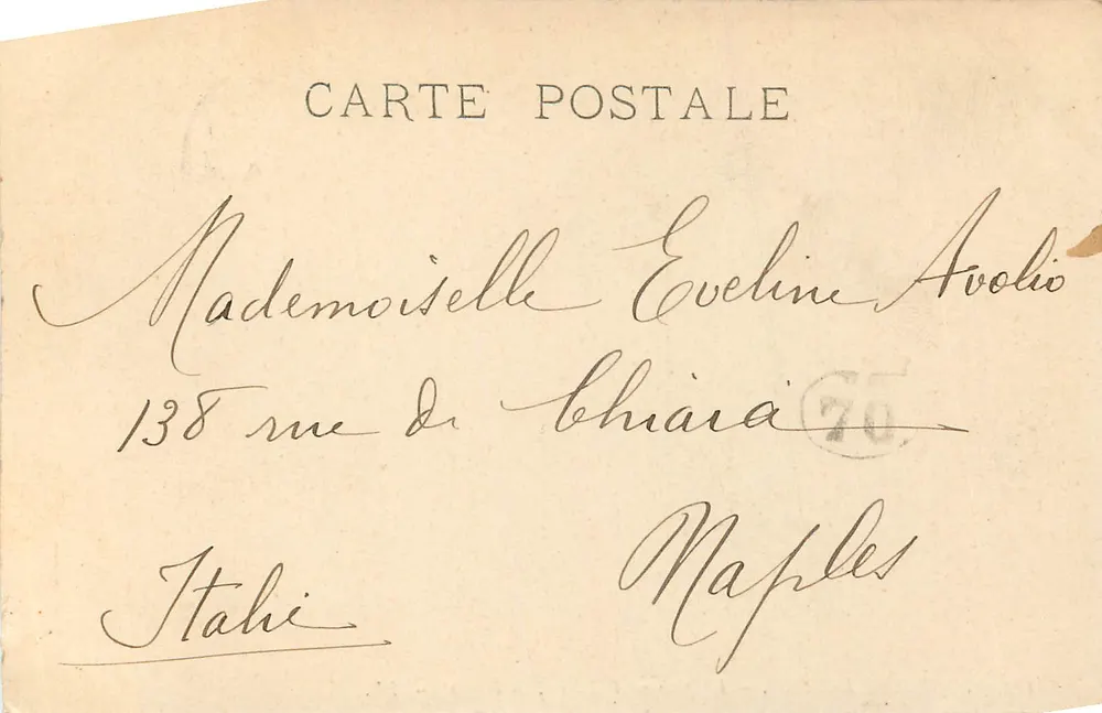 Musée du Louvre — L'Apothéose d'Homère — Ingres — LL. — n°127 - Verso