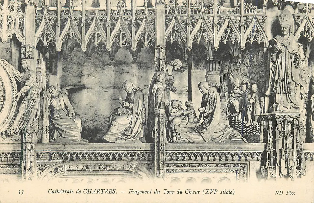 Kathedrale von CHARTRES — Fragment des Chorwegs (16. Jahrhundert) - Vorderseite