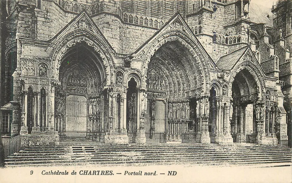 Catedral de CHARTRES — Portal norte — ND - Frente