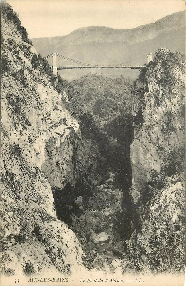 Aix-les-Bains — O Ponte de l'Abime — LL. - Frente