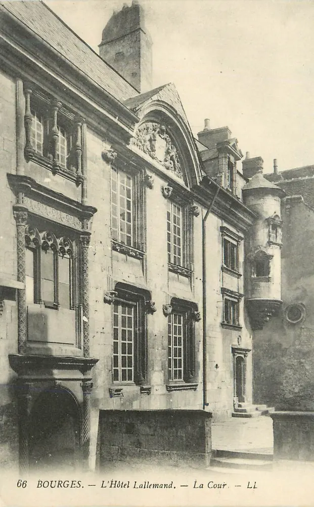 Bourges — O Hotel Lallemant — A Sala de Jantar — editor L.I. n°66 - Frente