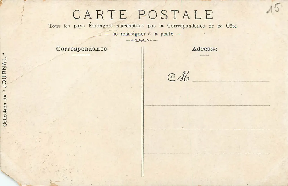 Lucterene — Panorama du Puy de Dôme — Collection du « Journal » - Verso