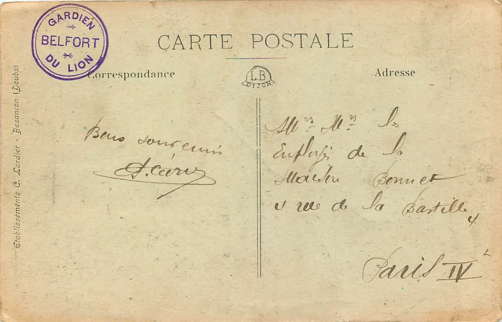 Le Lion s'Impatiente — Après Agadir ? — Édition du Lion, Belfort - Verso