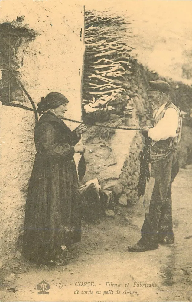 Corse — Fileuse et Fabricant de corde en poils de chèvre — Cecodi BP 49 Les Ulis - Recto