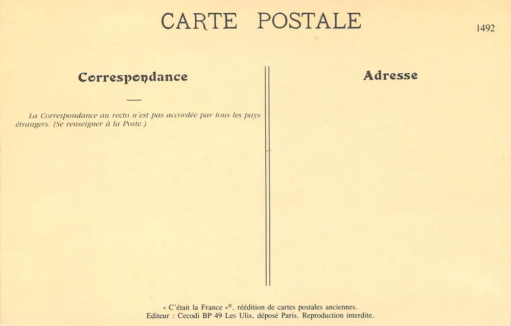 Corse — Fileuse et Fabricant de corde en poils de chèvre — Cecodi BP 49 Les Ulis - Verso