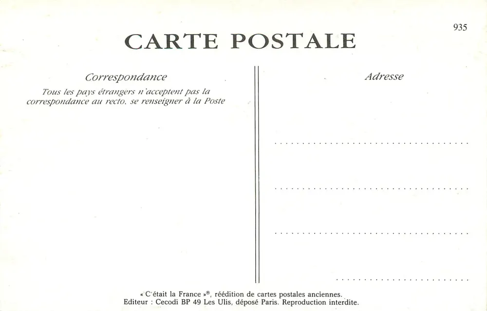 Besançon – Porte-Bonheur — « La Pompe à Merde I... » — Cecodi BP 49 Les Ulis, déposé Paris - Verso