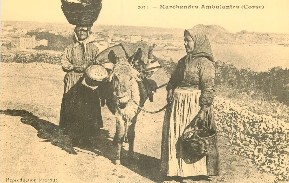 Marchandes Ambulantes (Corse) — Éditeur Cecodi BP 49 Les Ulis, déposé Paris — n° 2071 - Recto
