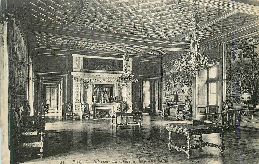 Pau — Intérieur du Château, le grand Salon — N° 23 - Recto