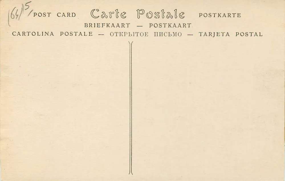 Pau — Intérieur du Château, le grand Salon — N° 23 - Verso