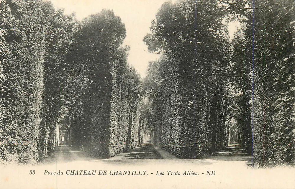 Parque del Castillo de Chaniilly — Las Tres Avenidas — ND - Anverso