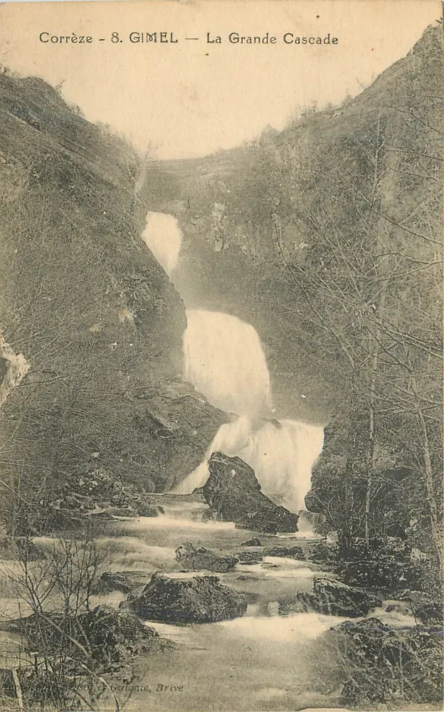 Gimel — A Grande Cascata — Editor J. Galignie, Brive - Frente