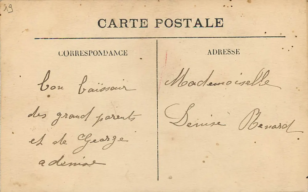 Gimel — A Grande Cascata — Editor J. Galignie, Brive - Verso