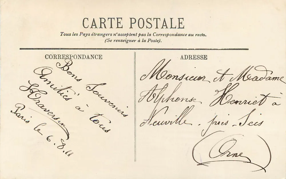 Paris — A Torre Saint-Jacques — LL. — n°112 - Verso