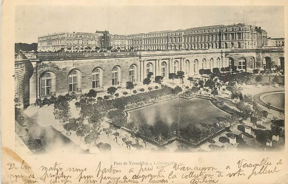 Pare de Versailles — A Orangerie — editor não identificado - Frente