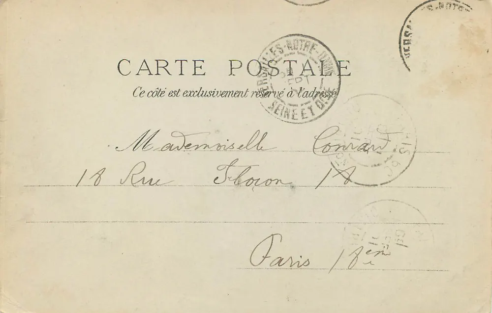 Pare de Versailles — A Orangerie — editor não identificado - Verso