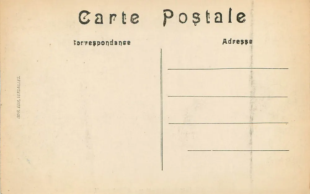 Parque de Versalhes — Os Marmousets — Editor Édouard, n°36 - Verso