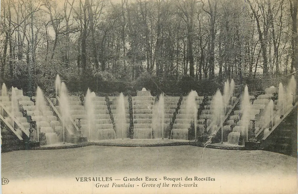 Versalhes — Grandes Eaux — Bosquet das Rocailles - Frente