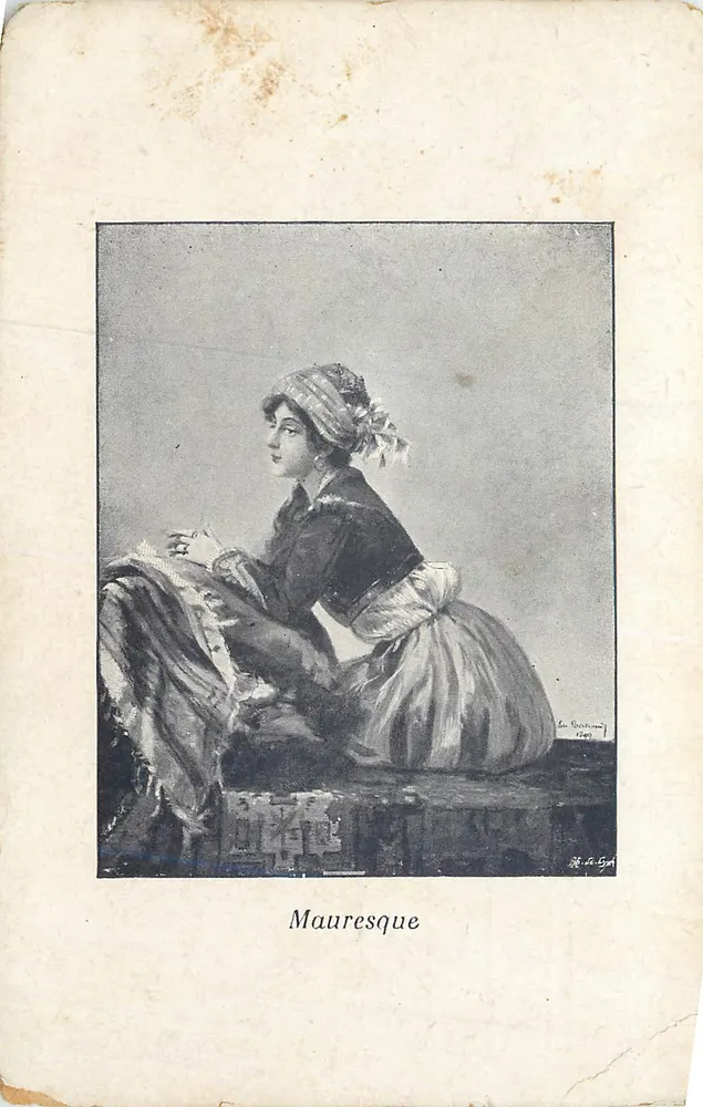 Mulher maurisca — ilustração de Luc Briatany — editor não visível - Frente