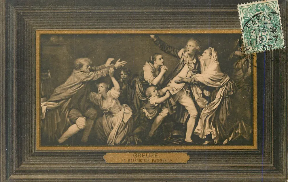 A maldição paterna — Greuze — P. L. Paris - Frente