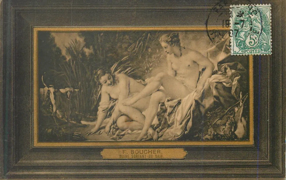 Diana saindo do banho — F. Boucher — P. L. Paris - Frente