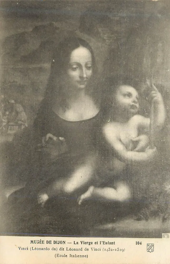 Museum Dijon — Die Jungfrau und das Kind — Leonardo da Vinci (1452-1519) — n°104 - Vorderseite