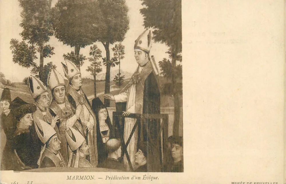 Marmion — Predicação de um Bispo — Museu de Bruxelas - Frente
