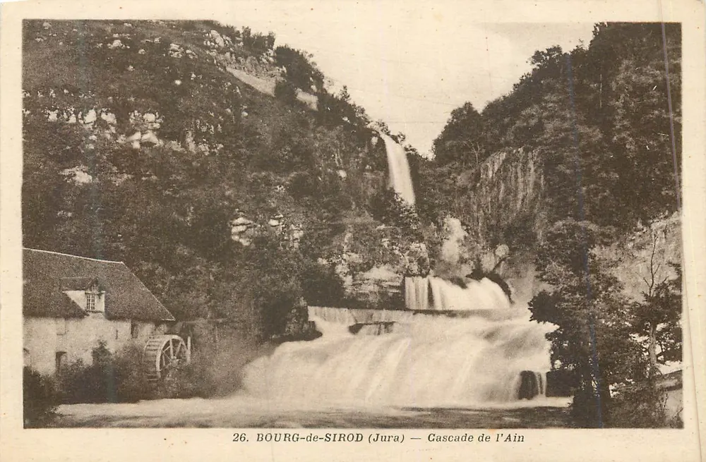 Bourg-de-Sirod (Jura) — Cascade de l'Ain — éditeur non visible, n° 26 - Recto