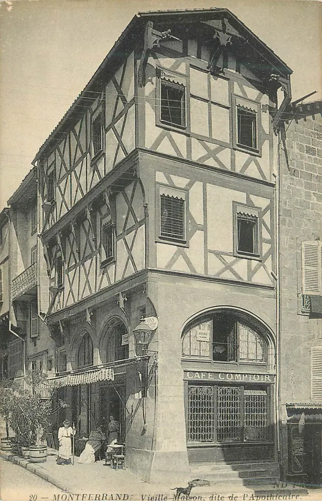 Montéferrand — Vieille Maison dite de l'Apothicaire — éditeur ND 20 - Recto