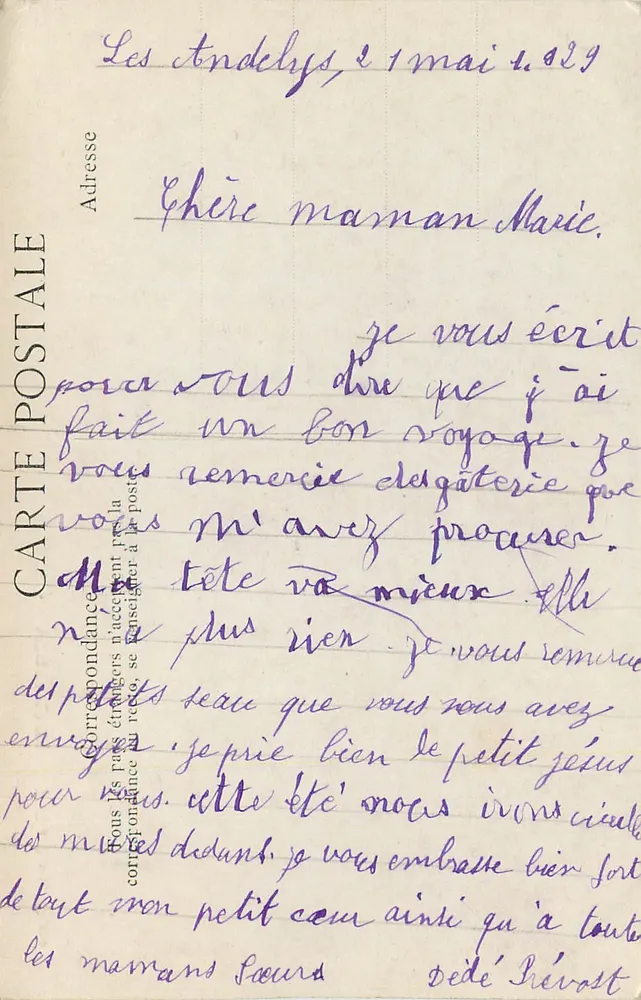 Versailles — Igreja Nossa Senhora — Editor E. BA, n° 147 - Verso