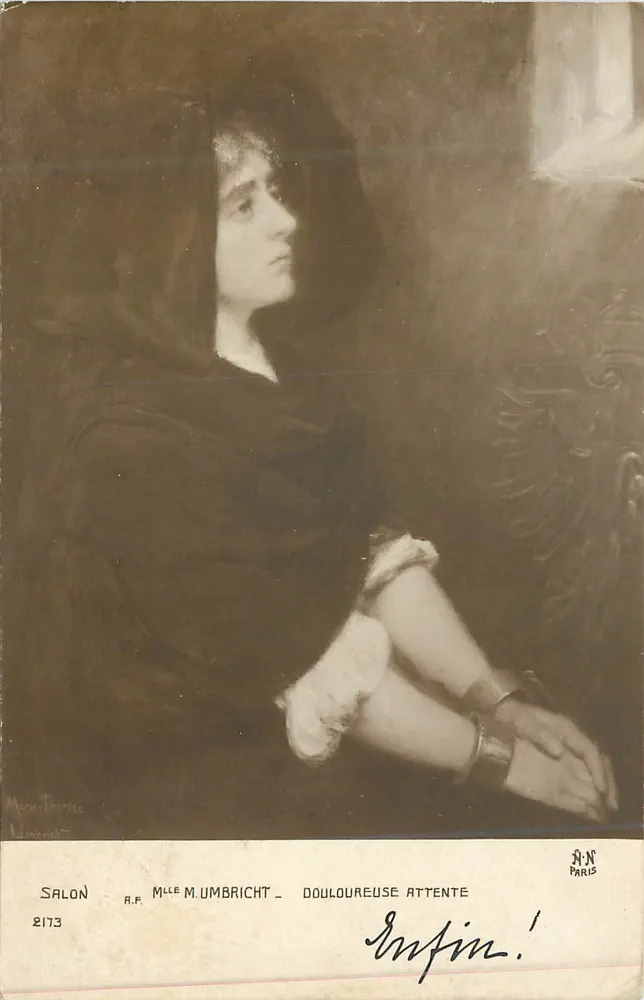 Mlle M. Umbricht — Douloreuse Attente — Salon A.F. n°2173 - Recto