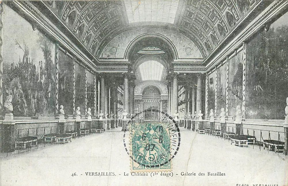 Versailles - Das Schloss (Erste Etage) - Schlachtgalerie — Blain, Versailles - Vorderseite