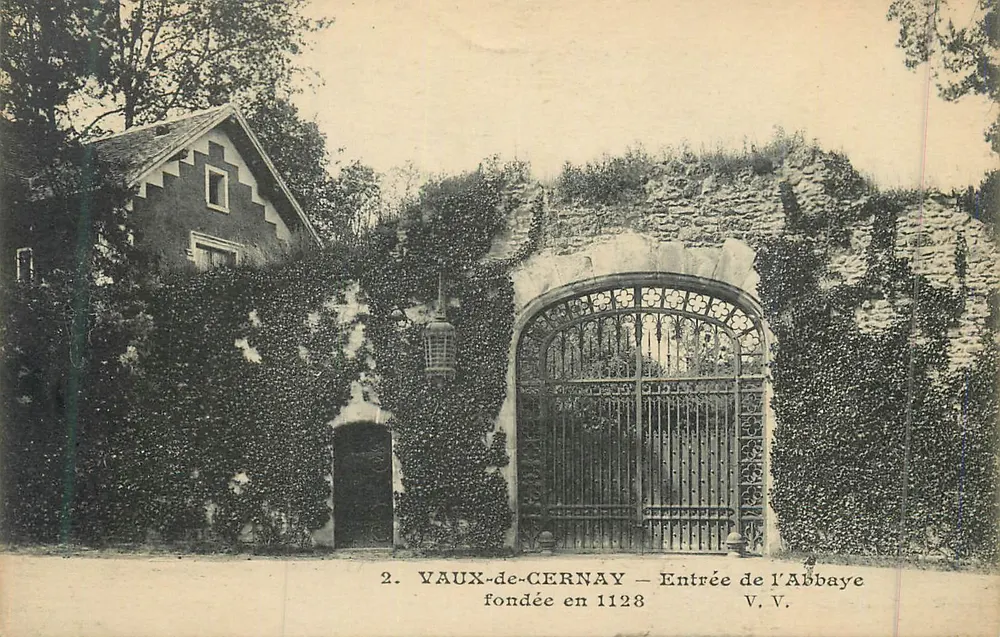 Vaux-de-Cernay — Eingang zur Abtei gegründet im Jahr 1128 — V.V. - Vorderseite