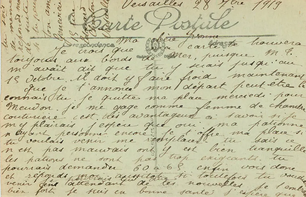 Palácio de Versalhes — Galeria dos Espelhos — LL - Verso