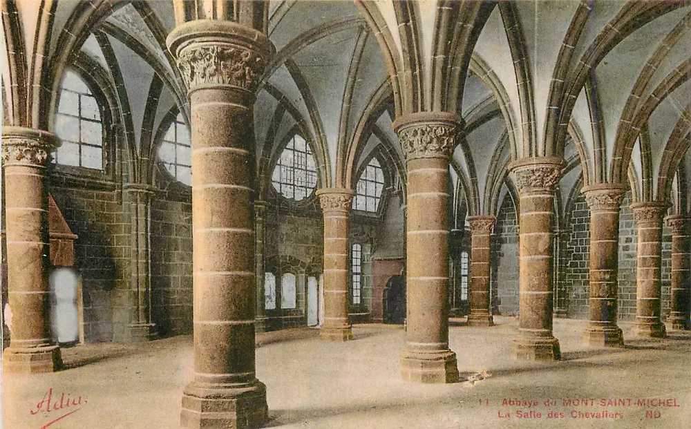 Die Saal der Ritter — Abtei Mont Saint-Michel — Adia - Vorderseite