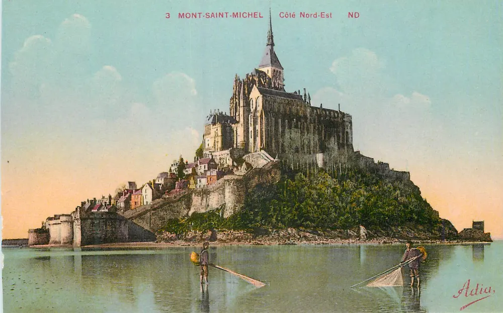 Mont-Saint-Michel — vue du côté Nord-Est — Adia - Recto