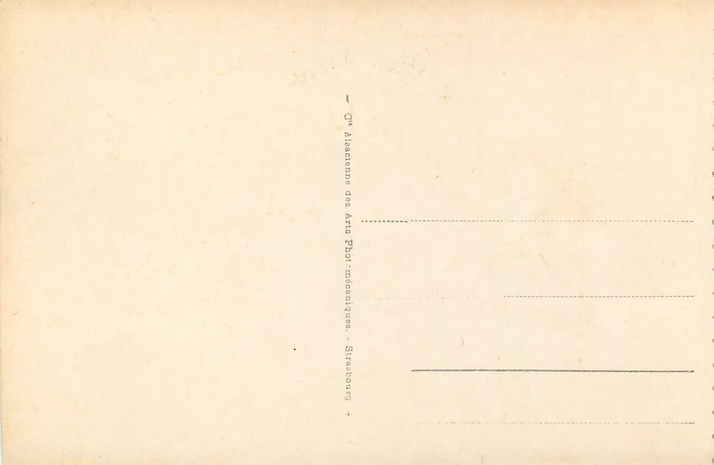 Lourdes - A Gruta em 1858 — edição da Académie des Arts Photomécaniques, Strasbourg - Verso