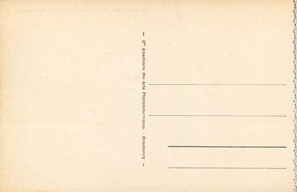 Lourdes - Das Burgschloss Und Die Berge — Verlag: G. Alasciène des Arts Photomécaniques, Straßburg - Rückseite
