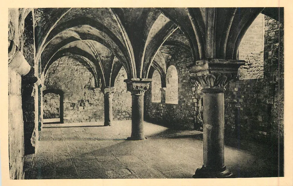 Abtei Mont-Saint-Michel — Der Promenadengang — Serv. Commercial Monuments Historiques, Paris - Vorderseite